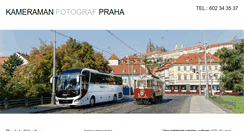 Desktop Screenshot of kameraman-praha.cz